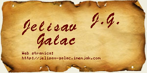 Jelisav Galac vizit kartica